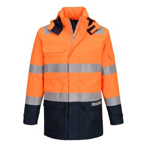 PORTWEST FR605 VESTE DE PLUIE BIZFLAME HV ORANGE/MARINE - TAILLE S