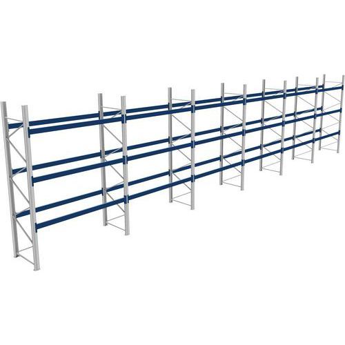 RACK 1 DÉPART + 5 SUIVANTS LXLXH 2700X17100X4000 1000KG 3 NIV - BITO