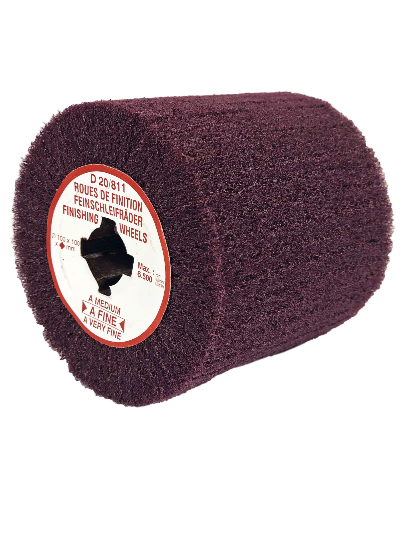 Roue à lamelle avec alésage en croix - finition flap pour satinage et dépolissage_0