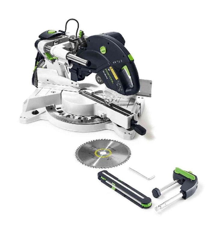 SCIE À ONGLETS RADIALE 1600W KAPEX KS 120 REB AVEC ACCESSOIRES - FESTOOL - 575302