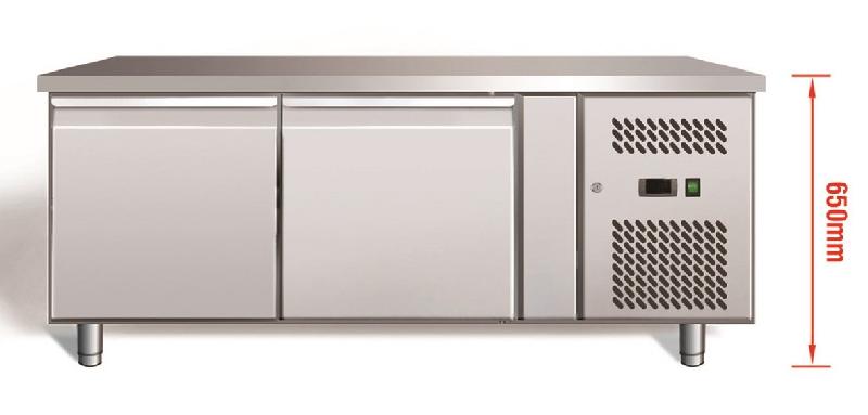 Soubassement réfrigère -2/+8°c avec 2 portes gn 1/1 de 172l - PU-GN2100TN_0