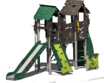 Structure de jeux combinées 2 tours 1200 Cruzoé - CRU21201I - Crea Équipements_0