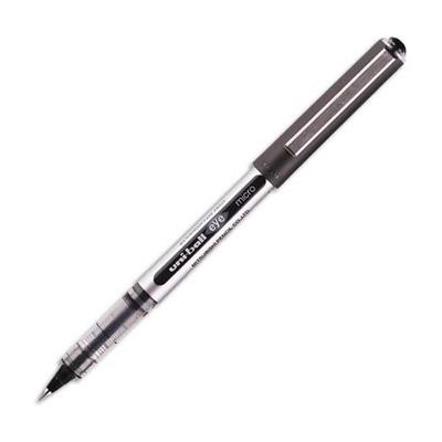 STYLO ROLLER UNIBALL EYE MICRO UB 150 - POINTE METAL - 0,2 MM - NOIR - LOT DE 2