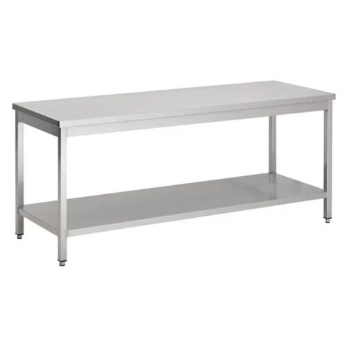 Table de travail en inox 1600 x 600 mm  inoxchr - 3667470000076_0
