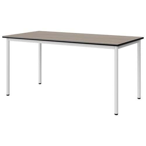 TABLE MALIBU 160X80 T6 4P STRA CHÊNE 1146/NOIR BLC 9016 - MANUTAN EXPERT