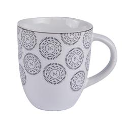 TABLE PASSION mug chloe 30 cl anthracite x2 - Trend'up Blanc Rond Grès - 3106232695421_0
