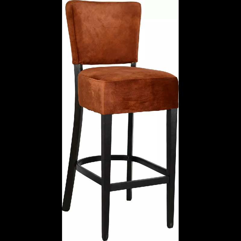 Tabouret KAPPELEN hêtre massif garni - intérieur - contemporain - référence 31780008NOIR79N_0