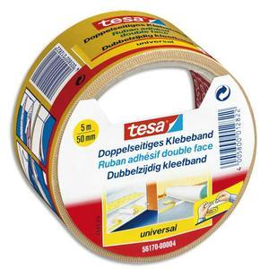 TESA adhésif double face - fixation extra-forte - rouleau 50mm x 5m - grande largeur_0