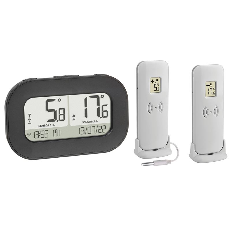 Thermomètre digital double extérieur - Maxi/Mini - 1 émetteur température - 3701T_0