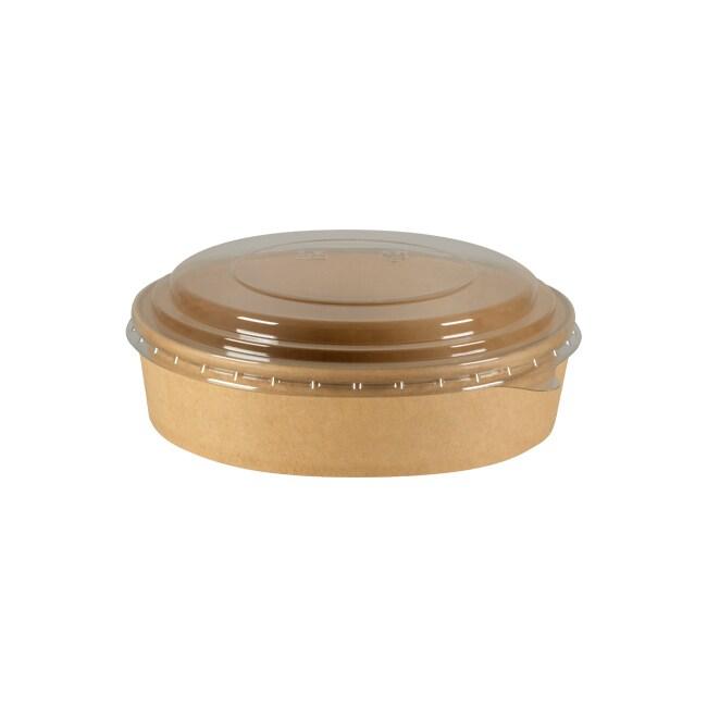 Thouy Bol en carton kraft et couvercle en PET 500 mL - 3701114815074_0