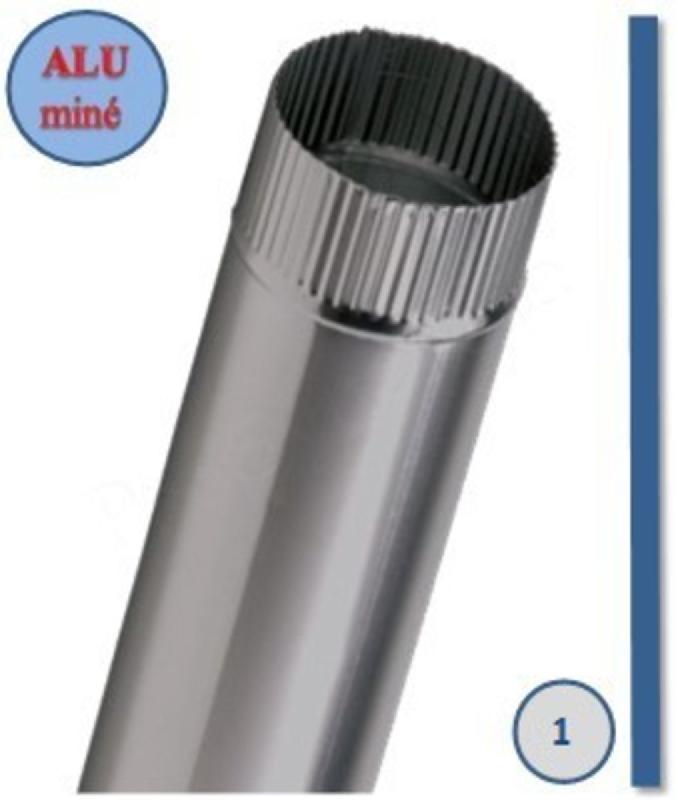 TUYAU ALUMINIÉ - L = 1 MÈTRE - Ø 153 MM