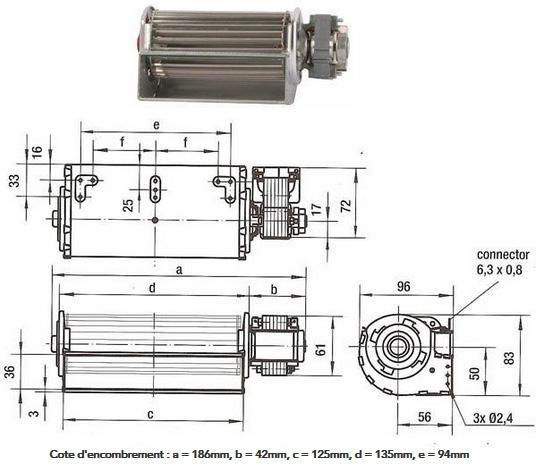 Ventilateur tangentiel qlz06/1200 a53 2513l 30fp ebmpapst_0