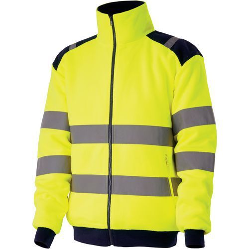 VESTE POLAIRE VISIBLE DOUBLÉE JAUNE DE TAILLE XXL - SINGER SAFETY