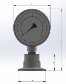 Yn100bf/mc - manomètres à membrane - xiangshan wenhan fluid equipment co., ltd._0