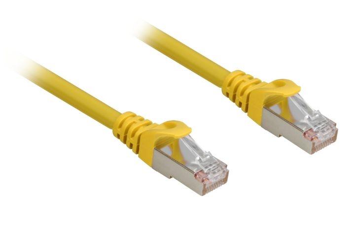 Câble RJ SHARKOON - Référence 4044951018536 - Couleur jaune_0
