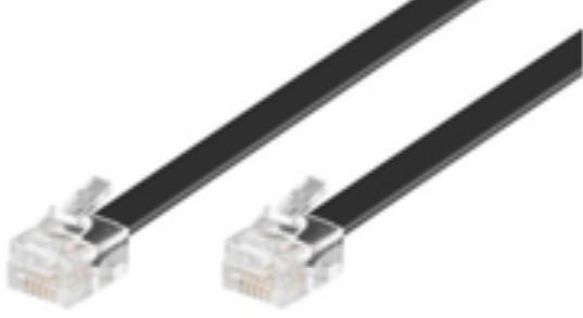 Microconnect MPK115B - Câble de téléphone RJ12 mâle/mâle - 15m - Noir_0