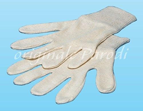 Lot de 2 paires de gants en coton hypoallergéniques avec manchette - Taille unique_0