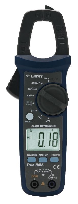Ampèremètre True-RMS CAT II 600V, CAT III 300V Limit LIMIT DCM3_0