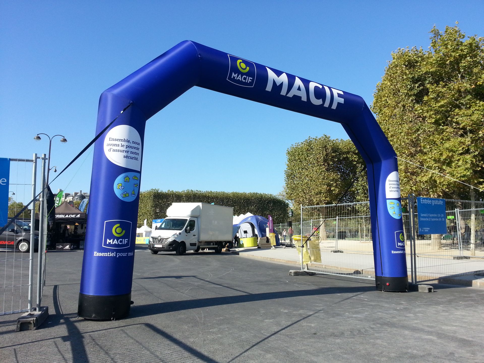 Arche gonflable publicitaire à air captif Fastent® Air - personnalisable - idéale pour événements sportifs_1