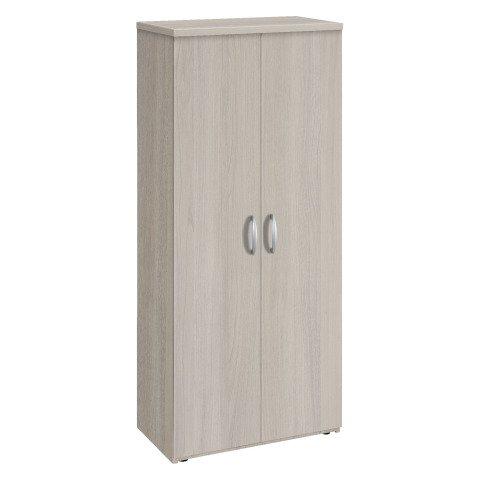 ARMOIRE HAUTE PORTES BATTANTES EXCELLENS / ARKO H 182 X L 80 CM CHÊNE GRIS