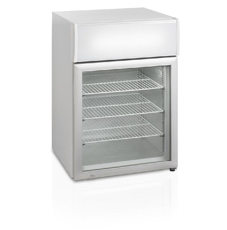 Armoire réfrigérée négative vitrée avec canopée LED - 113 L | Tefcold - UF100GCP_0