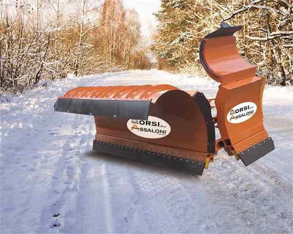 Lame de déneigement AS 40-50 R Orsi - plusieurs secteurs - acier monolithique et inserts polyuréthane_0