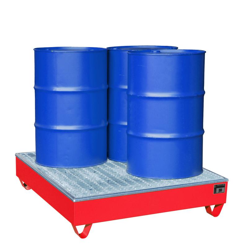 Bac de rétention en acier - Capacité de rétention 240 litres_0