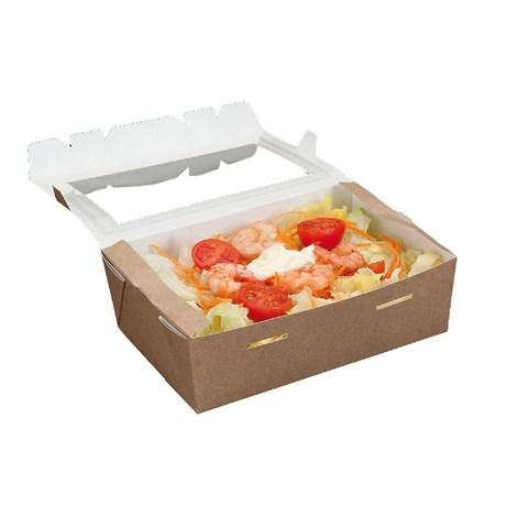BARQUETTE À SALADE AVEC COUVERCLE GRAND MODÈLE (VENDU PAR 25)