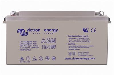 Batterie AGM 165Ah 12V VICTRON - Stockage énergie solaire et éolienne - Normes CE et UL_0