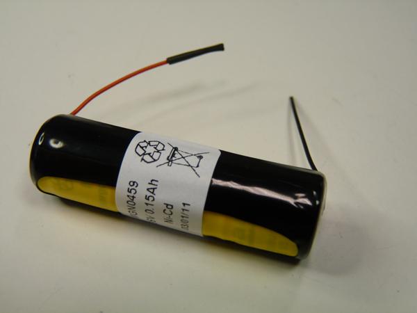 Batterie industrielle Nicd 3x 1/3AA 3S1P ST4 - 3.6V 150mAh - Marque NX_0