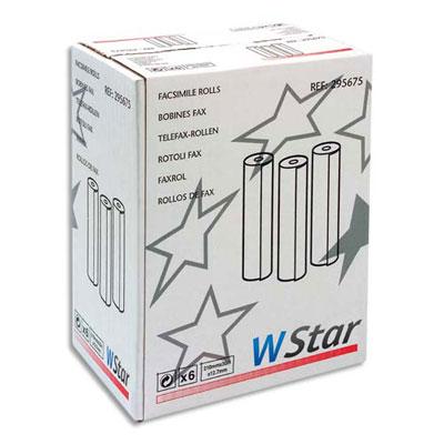 BOBINE TELECOPIE 1ER PRIX - 210 X 12 MM - TOUS TYPES DE MACHINE - LONGUEUR 30 M - LOT DE 6