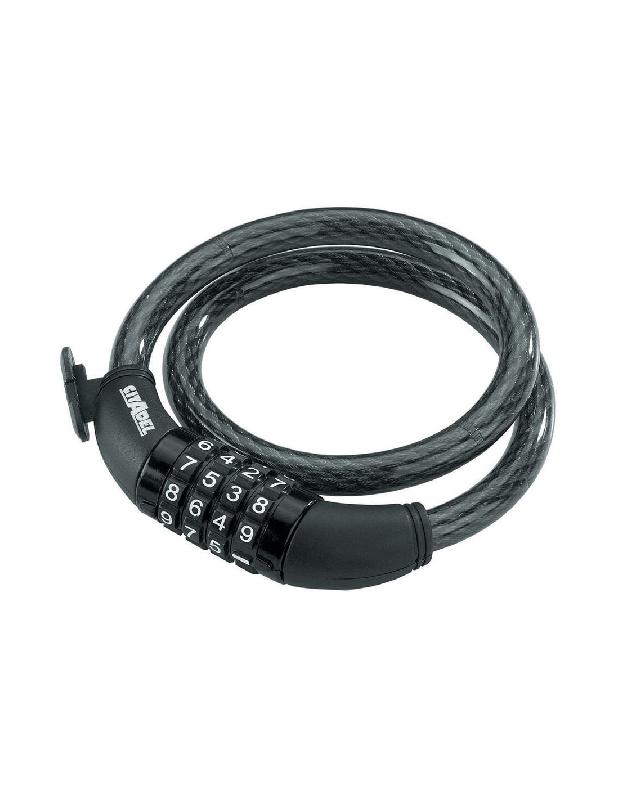 CÂBLE ANTIVOL SPIRAL À CHIFFRE DE LONGUEUR 0,65M DIAMÈTRE 12MM - ABUS - CS 35.65BC HS