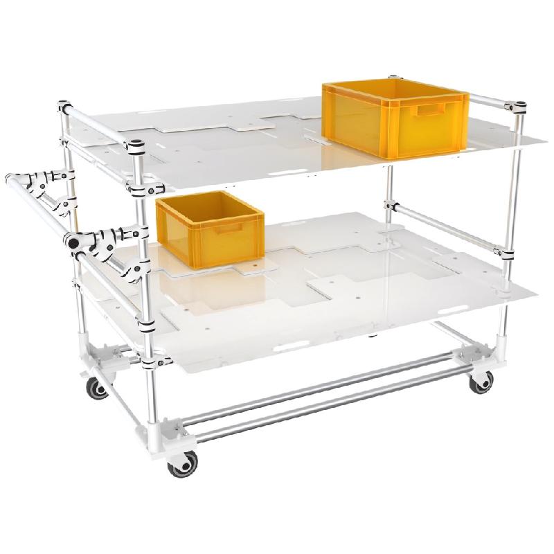 Chariot à plateaux téléscopiques_0