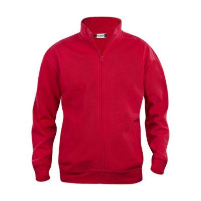 CLIQUE Sweat basic zippé Homme Rouge S_0