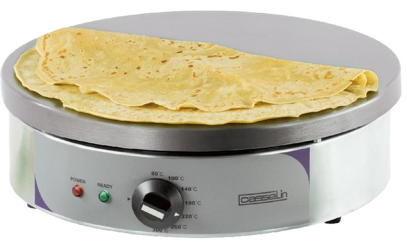 Crêpière professionnelle ronde électrique CCR40E - Plaque en fonte Ø400 mm - Température réglable de 60°C à 300°C_0