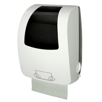 Distributeur essuie-mains rouleaux semi-automatique Bernard ABS blanc_0