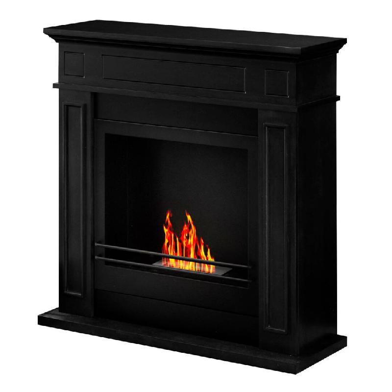 Divina Fire Cheminée au bioéthanol biochemis de sol JEFFERSON Noir L 89,5 x H 90,5 x P 28 - noir 8056157806325_0