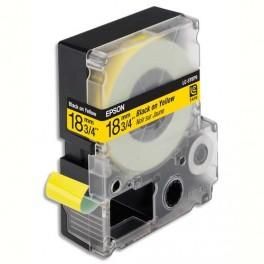 EPSON CASSETTE POUR LW-400/900P - LC5YBP9 COULEUR PASTEL NOIR SUR JAUNE 18/9 C53S626401