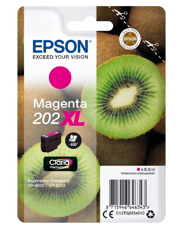 Epson Kiwi Singlepack Magenta 202XL Claria Premium Ink_0