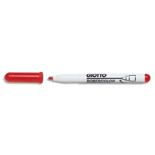Giotto Lot de 12 Marqueur Robercolor Whiteboard Marker, effaçable à sec, pointe ogive 4mm, couleur rouge - 8000825413445_0