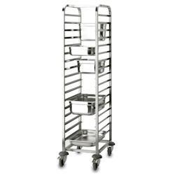LACOR 66118 Chariot à plateaux, acier 18/10, 17 plateaux, GN 2/1 - Acier inoxydable 18/10 66118_0