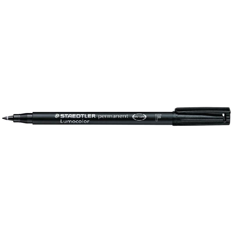 LUMOCOLOR MARQUEUR FEUTRE PERMANENT -POINTE  0,7 MM - NOIR (PRIX UNITAIRE)