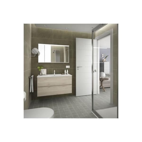 MEUBLE DE SALLE DE BAIN FUSSION LINE 1000 2 TIROIRS CHÊNE NATUREL 997 X 540 X 450 MM - SALGAR 23309