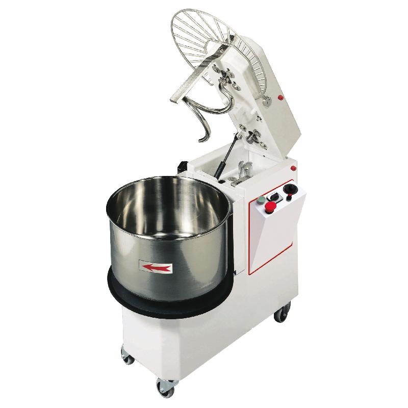 Pétrin à spirale 53Litres Vitesse variable tête relevable et cuve extractible-230V Pizza Group_0