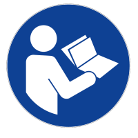 PANNEAU CONSULTER LE MANUEL/LA NOTICE D'INSTRUCTIONS