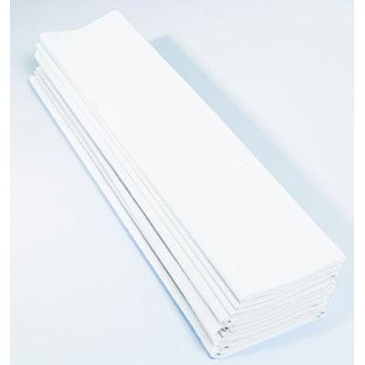 PAPIER CREPON 200 X 50 CM - BLANC - PAQUET DE 10 FEUILLES