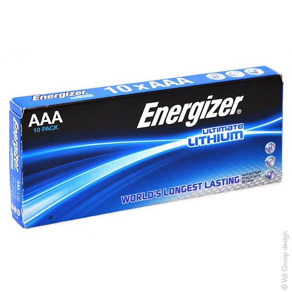 Pile lithium Energizer L92 AAA Ultimate Lithium 1.5V - 1250mAh - Haute stabilité et résistance_0