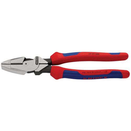 PINCE UNIVERSELLE LINESMAN'S 240MM - GAINAGE BI-MATIÈRE - TÊTE POLIE - KNIPEX