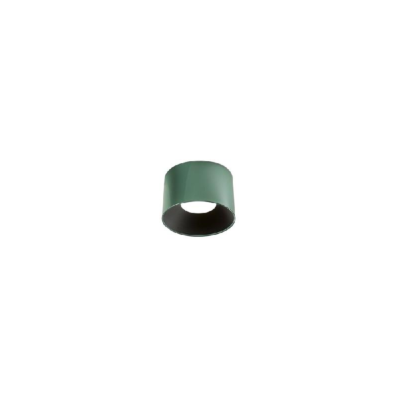 Plafonnier LED cylindrique moderne en métal vert brillant, 24 W, dimmable, diamètre 35 cm, haute efficacité lumineuse (IRC 80) - Perenz - vert 8382_0