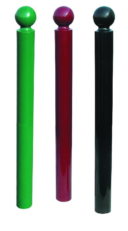 Potelet boule - acier zingué - tête en fonte diamètre 90 mm - hauteur 1300 mm - coloris disponibles_0